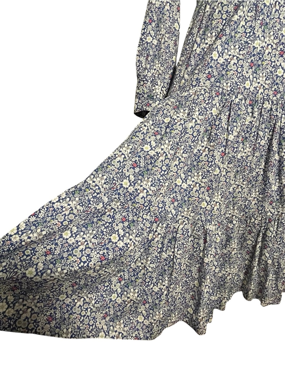 J Crew x Liberty Long Tiered Dress Liberty® June's Meadow Ditzy Floral Midi 2 - Picture 9 of 16